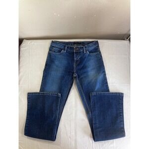 Apostrophe Womens Bootcut Jeans Dark Wash Stretch Denim Size 4 Blue Turkey